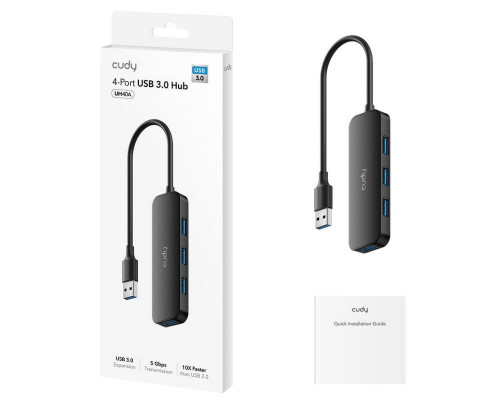 Концентратор CUDY UH40A, 4-Port USB-A 3.0 Hub USB-A Концентратор CUDY UH40A, 4-Port USB-A 3.0 Hub USB-A