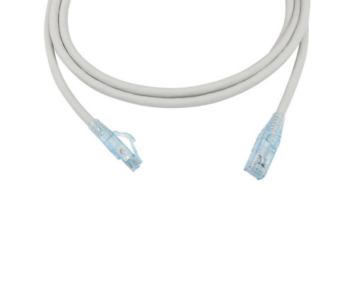 Патч-корд Hyperline U/UTP, Cat.6, LSZH, 2 м, серый Патч-корд Hyperline U/UTP, Cat.6, LSZH, 2 м, серый