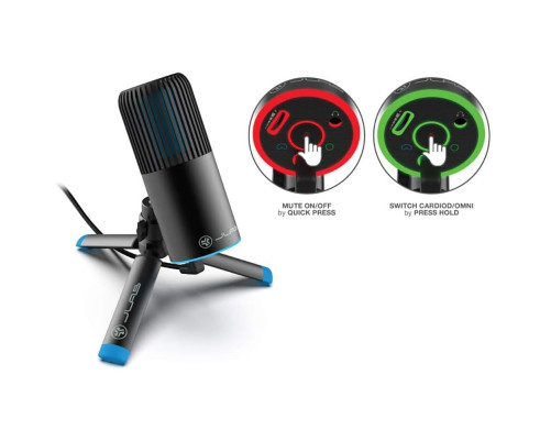 Микрофон проводной Jlab Go Talk, черный (IEUMTALKGORBLK4)
