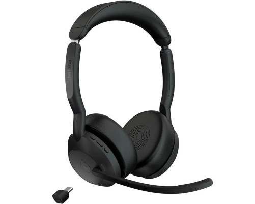Беспроводная гарнитура Jabra Evolve2 55 с подставкой, черный
