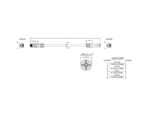 Патч-корд Hyperline U/UTP, Cat.6a, 10G, LSZH, 1 м, красный Патч-корд Hyperline U/UTP, Cat.6a, 10G, LSZH, 1 м, красный