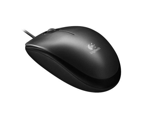 Мышь проводная Logitech M100, темно-серый