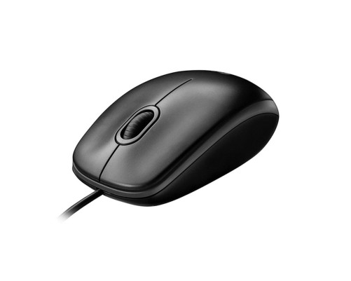 Мышь проводная Logitech M100, темно-серый