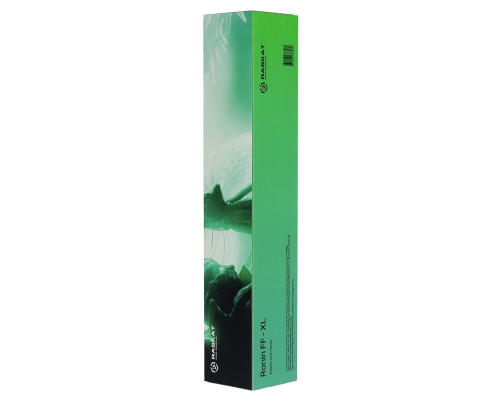 Игровой коврик для мыши Raskat Ronin FF - XL, черный/зеленый