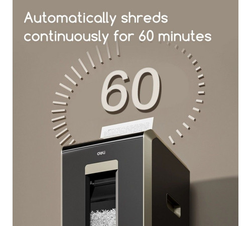 Уничтожитель документов Deli ET089, черный