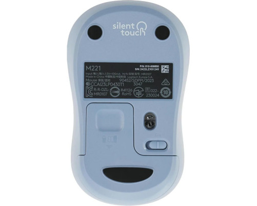 Мышь беспроводная Logitech M221, голубой