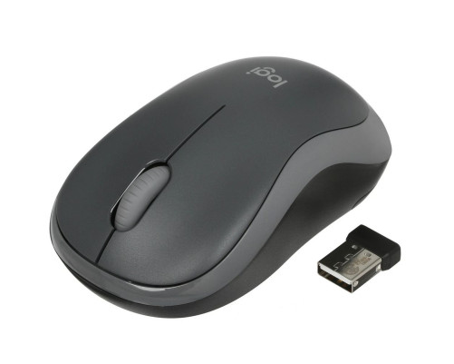 Мышь беспроводная Logitech M186, черный/серый Мышь беспроводная Logitech M186, черный/серый