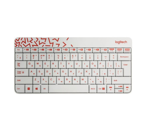 Комплект (клавиатура/мышь) беспроводной Logitech MK240, белый