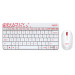 Комплект (клавиатура/мышь) беспроводной Logitech MK240, белый