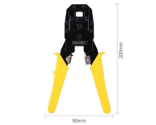 Обжимные клещи Deli DL2468, 8P(RJ-45), 6P(RJ-14 и RJ-12), 4P(RJ-9) 200мм, в комплекте инструмент для снятия изоляции и набор коннектеров, OEM Обжимные клещи Deli DL2468, 8P(RJ-45), 6P(RJ-14 и RJ-12), 4P(RJ-9) 200мм, в комплекте инструмент для снятия изоляции и набор коннектеров, OEM