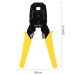 Обжимные клещи Deli DL2468, 8P(RJ-45), 6P(RJ-14 и RJ-12), 4P(RJ-9) 200мм, в комплекте инструмент для снятия изоляции и набор коннектеров, OEM
