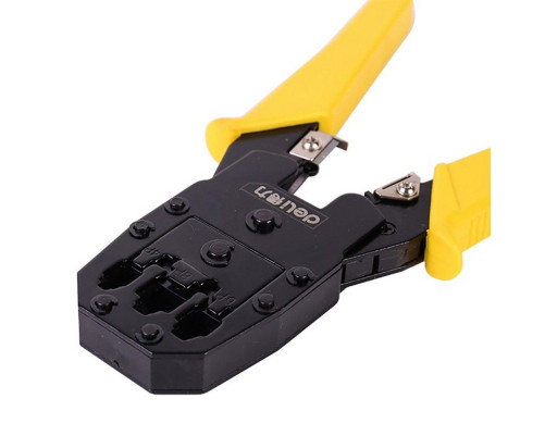 Обжимные клещи Deli DL2468, 8P(RJ-45), 6P(RJ-14 и RJ-12), 4P(RJ-9) 200мм, в комплекте инструмент для снятия изоляции и набор коннектеров, OEM Обжимные клещи Deli DL2468, 8P(RJ-45), 6P(RJ-14 и RJ-12), 4P(RJ-9) 200мм, в комплекте инструмент для снятия изоляции и набор коннектеров, OEM