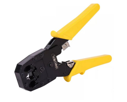 Обжимные клещи Deli DL2468, 8P(RJ-45), 6P(RJ-14 и RJ-12), 4P(RJ-9) 200мм, в комплекте инструмент для снятия изоляции и набор коннектеров, OEM Обжимные клещи Deli DL2468, 8P(RJ-45), 6P(RJ-14 и RJ-12), 4P(RJ-9) 200мм, в комплекте инструмент для снятия изоляции и набор коннектеров, OEM