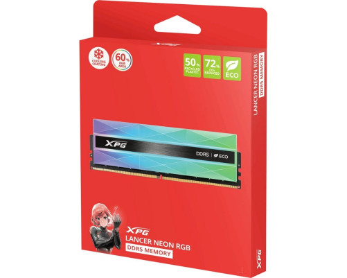 Модуль оперативной памяти ADATA 32GB LANCER RGB DDR5 DRAM Module kit 2*16gb, 7200MT/s, CL 34-46-46, 1.4V Модуль оперативной памяти ADATA 32GB LANCER RGB DDR5 DRAM Module kit 2*16gb, 7200MT/s, CL 34-46-46, 1.4V