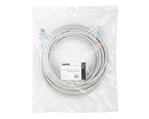 Патч-корд Hyperline U/UTP, Cat.6, LSZH, 10 м, серый Патч-корд Hyperline U/UTP, Cat.6, LSZH, 10 м, серый