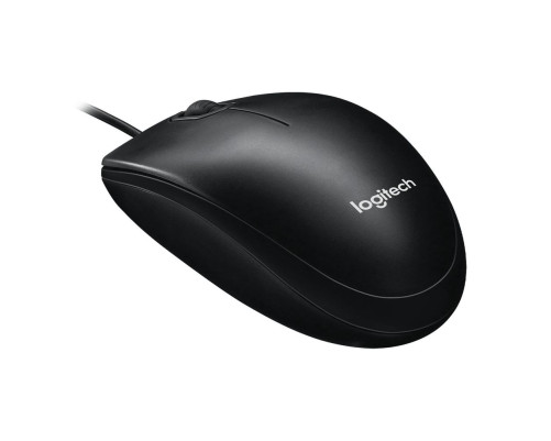 Мышь проводная Logitech M100, черный