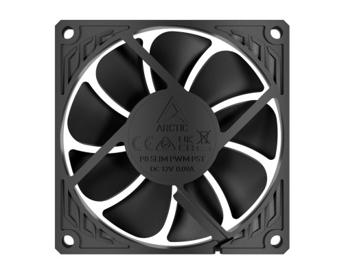 Вентилятор для корпуса ARCTIC P8 SLIM PWM PST, черный Вентилятор для корпуса ARCTIC P8 SLIM PWM PST, черный
