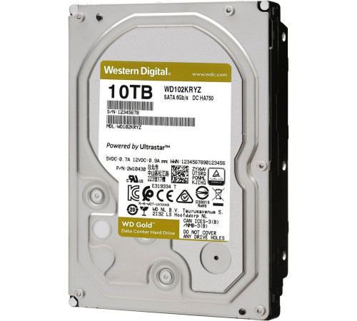 Жесткий диск 10TB Western Digital Gold WD102KRYZTB
