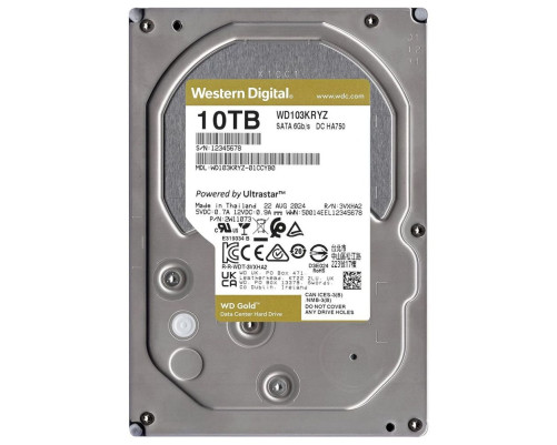 Жесткий диск 10TB Western Digital Gold WD103KRYZTB Жесткий диск 10TB Western Digital Gold WD103KRYZTB
