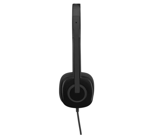 Гарнитура проводная игровая Logitech H151, черный