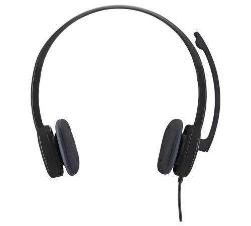 Гарнитура проводная игровая Logitech H151, черный