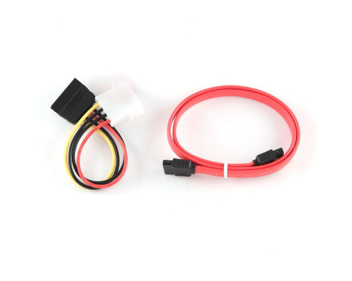 Комплект кабелей SATA Cablexpert CC-SATA-N, интерфейсный (48см) 7pin/7pin и питания (0.15 м) 4pin/15pin, медь, пакет Комплект кабелей SATA Cablexpert CC-SATA-N, интерфейсный (48см) 7pin/7pin и питания (0.15 м) 4pin/15pin, медь, пакет
