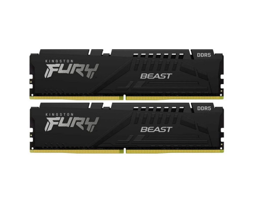 Модуль оперативной памяти Kingston 64GB DDR5 6400 DIMM FURY Beast KF564C32BBEK2-64 Non-ECC,  CL32, 1.4V, kit 2*32gb