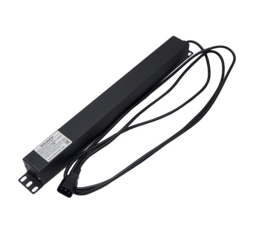 Блок розеток Hyperline SHE19-10IEC-2.5IEC, черный