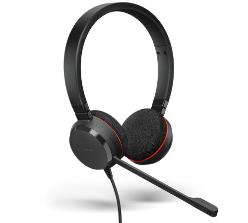 Гарнитура проводная Jabra Evolve 20, StereoMS, черный