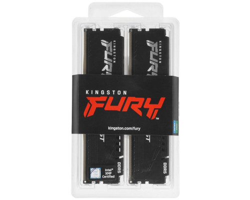 Модуль оперативной памяти Kingston 64GB DIMM FURY Beast Black XMP, DDR5 6000Mhz, Heat Shield, Kit (4x16GB), 1RX8, RTL Модуль оперативной памяти Kingston 64GB DIMM FURY Beast Black XMP, DDR5 6000Mhz, Heat Shield, Kit (4x16GB), 1RX8, RTL