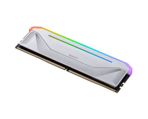 Модуль оперативной памяти Apacer 64GB NOX RGB Silver DDR5 5200Mhz DIMM w/HS, kit 2x32GB CL40, 1.25V Модуль оперативной памяти Apacer 64GB NOX RGB Silver DDR5 5200Mhz DIMM w/HS, kit 2x32GB CL40, 1.25V