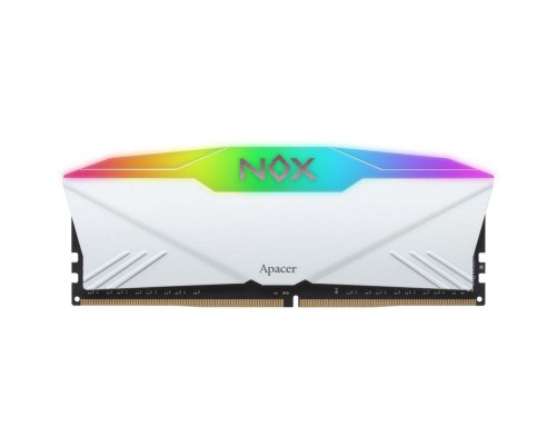 Модуль оперативной памяти Apacer 16GB NOX RGB WHITE AURA2 DDR4 3600Mhz DIMM w/HS, kit 2x8GB CL18, 1.35V Модуль оперативной памяти Apacer 16GB NOX RGB WHITE AURA2 DDR4 3600Mhz DIMM w/HS, kit 2x8GB CL18, 1.35V
