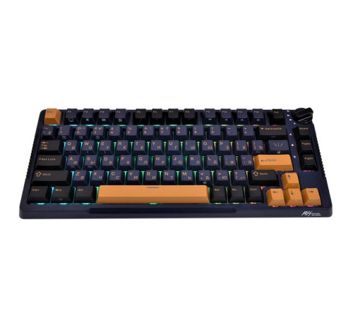 Клавиатура беспроводная игровая Royal Kludge RK-H81, синий
