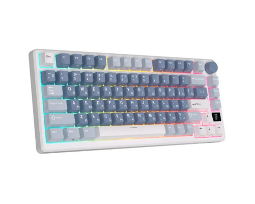 Клавиатура беспроводная игровая Royal Kludge RK-M75, голубой