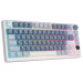 Клавиатура беспроводная игровая Royal Kludge RK-M75, голубой