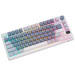 Клавиатура беспроводная игровая Royal Kludge RK-M75, голубой