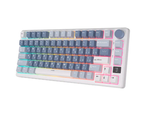 Клавиатура беспроводная игровая Royal Kludge RK-M75, голубой