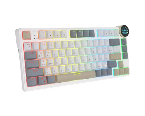 Клавиатура беспроводная игровая Royal Kludge RK N80, бежевый/коричневый/серый Клавиатура беспроводная игровая Royal Kludge RK N80, бежевый/коричневый/серый