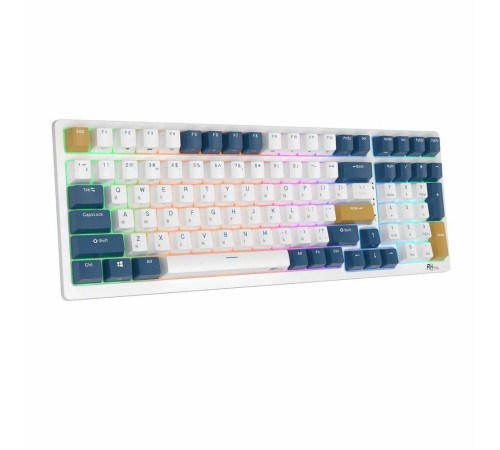 Клавиатура беспроводная игровая Royal Kludge RK98, голубой