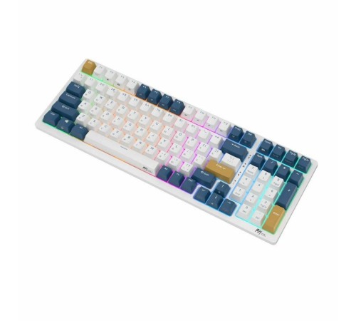 Клавиатура беспроводная игровая Royal Kludge RK98, голубой