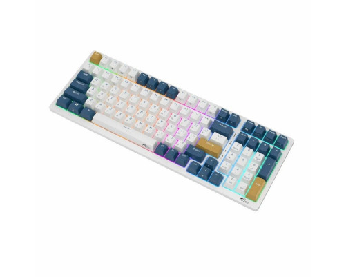 Клавиатура беспроводная игровая Royal Kludge RK98, голубой