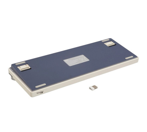 Клавиатура беспроводная игровая Royal Kludge RK S85, белый/голубой