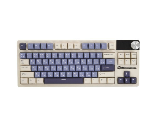 Клавиатура беспроводная игровая Royal Kludge RK S85, белый/голубой Клавиатура беспроводная игровая Royal Kludge RK S85, белый/голубой