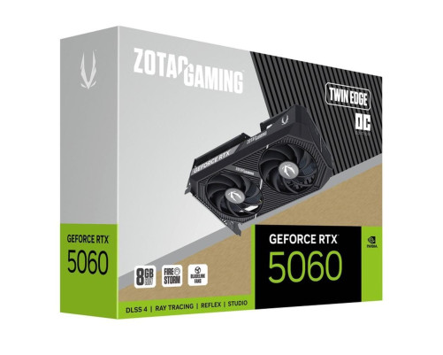 Видеокарта Zotac RTX5060 TWIN EDGE OC 8GB, GDDR7/128-bit Видеокарта Zotac RTX5060 TWIN EDGE OC 8GB, GDDR7/128-bit
