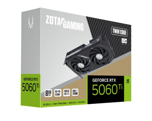 Видеокарта Zotac RTX5060Ti TWIN EDGE OC 8GB, GDDR7/128-bit Видеокарта Zotac RTX5060Ti TWIN EDGE OC 8GB, GDDR7/128-bit