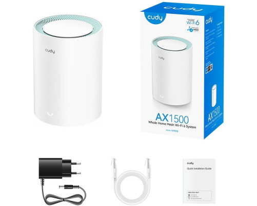 Wi-Fi MESH система CUDY M1500 (1-Pack), белый Wi-Fi MESH система CUDY M1500 (1-Pack), белый