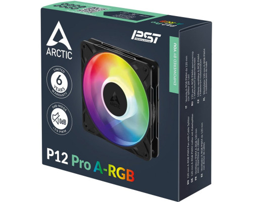 Вентилятор для корпуса ARCTIC P12 Pro A-RGB, черный Вентилятор для корпуса ARCTIC P12 Pro A-RGB, черный