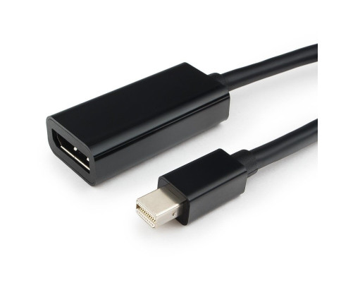 Переходник Cablexpert miniDisplayPort - DisplayPort Cablexpert, 20M/20F, 0.16 м, черный Переходник Cablexpert miniDisplayPort - DisplayPort Cablexpert, 20M/20F, 0.16 м, черный