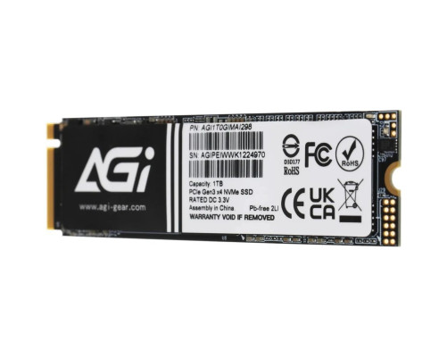 Твердотельный накопитель AGI AI298, 1TB, M.2(22x80mm)