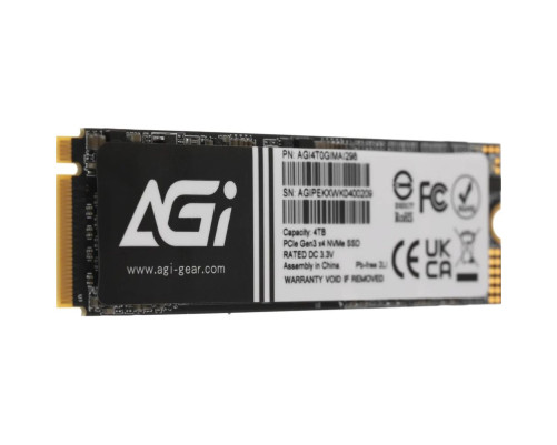 Твердотельный накопитель AGI AI298, 4TB, M.2(22x80mm) Твердотельный накопитель AGI AI298, 4TB, M.2(22x80mm)